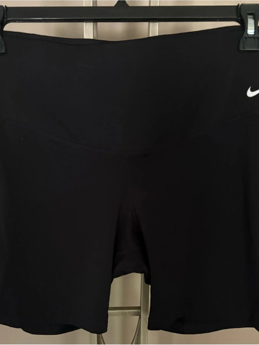 Nike Women's Black Athletic Training Shorts with Swoosh size 1X (Maternity)